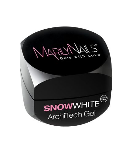 Marilynails - ARCHITECH GEL HEMA FREE - SNOWWHITE - Hófehér - sűrű építő zselé - 40ml - HF