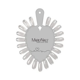   MarilyNails - Margaréta - szív alakú -  Clear - 10db/csomag