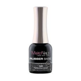 MarilyNails - RUBBER BASE - 13R - Reflective Onyx - 7ml