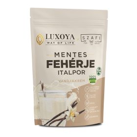 Luxoya - Luxoya x Szafi Mentes Fehérje italpor - Vaníliakrém - 360g   Luxoya - Luxoya x Szafi Mentes Fehérje italpor - Vaníliakrém - 360g