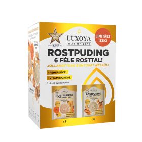   Luxoya - Rostpuding 6 féle rosttal - kóstolócsomag - Sütőtök pite és sült fahéjas alma ízben - 6x25g - LIMITÁLT TÉLI 
