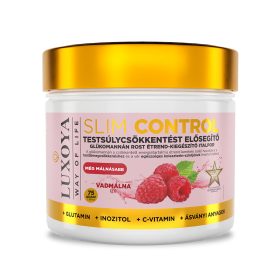   Luxoya - Slim Control - Testsúlycsökkentést elősegítő glükomannán rost italpor – vadmálna ízű - 300g