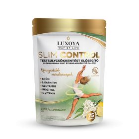   Luxoya - Slim Control - Testsúlycsökkentést támogató glükomannán rost italpor – Bodzás limonádé íz - 300g