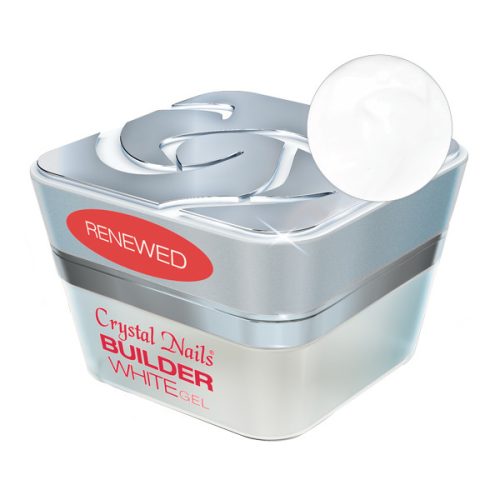 Crystal Nails - Builder White II. - RENEWED - Közepesen sűrű, vakító fehér építő zselé - 50ml