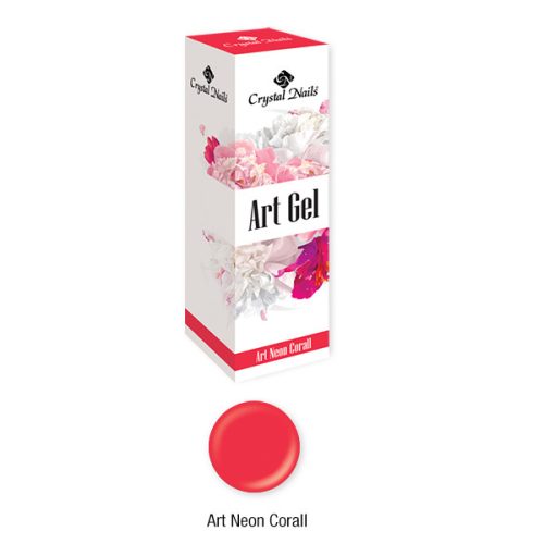 Crystal Nails - ART GEL - FESTŐZSELÉ - ART NEON CORAL - 5ML