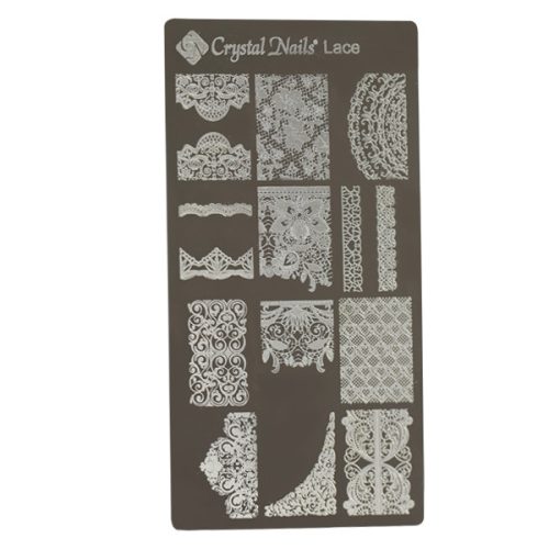 Crystal Nails - KÖRÖMNYOMDA SABLON - LACE